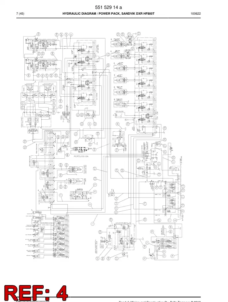 59201525 592 015 25 Hose Assembly, Hydraulic - Sandvik Technical Drawing