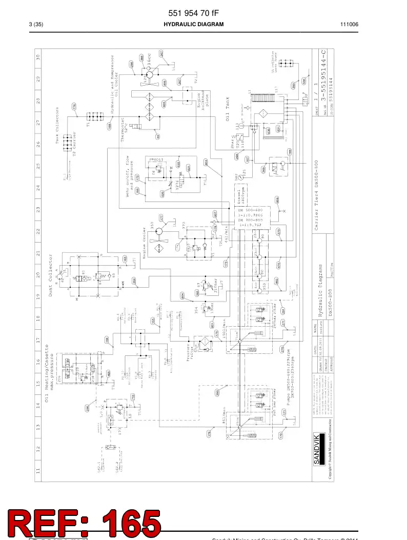 592 015 43 Hose Assembly, Hydraulic - drawing