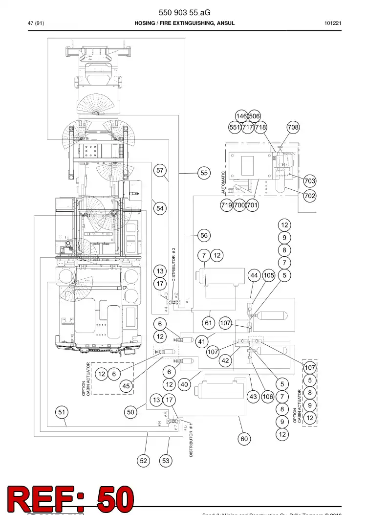59201629 592 016 29 Hose assembly - Sandvik Technical Drawing