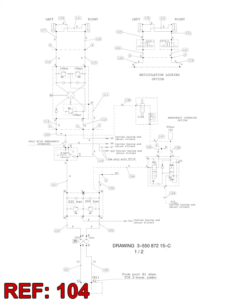 59201640 592 016 40 HYDRAULIC HOSE ASSEMBLY - Sandvik Technical Drawing