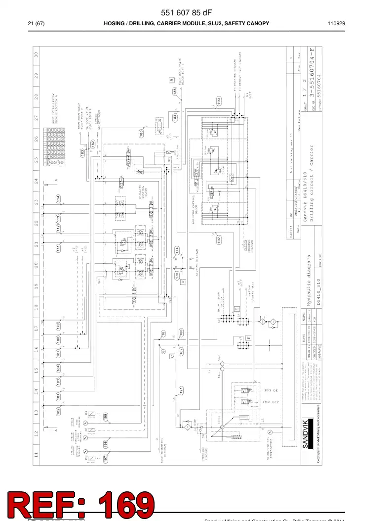 59201789 592 017 89 Hose Assembly, Hydraulic - Sandvik Technical Drawing