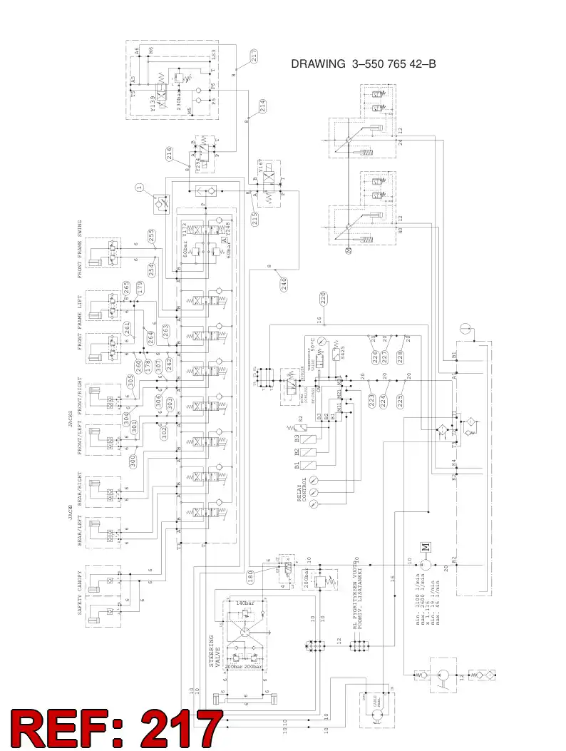 59201850 592 018 50 HYDRAULIC HOSE ASSEMBLY - Sandvik Technical Drawing