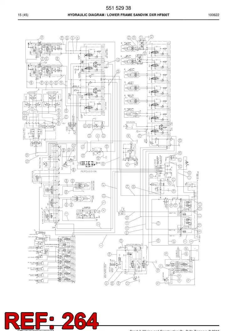 59201983 592 019 83 Hydraulic hose assembly - Sandvik Technical Drawing