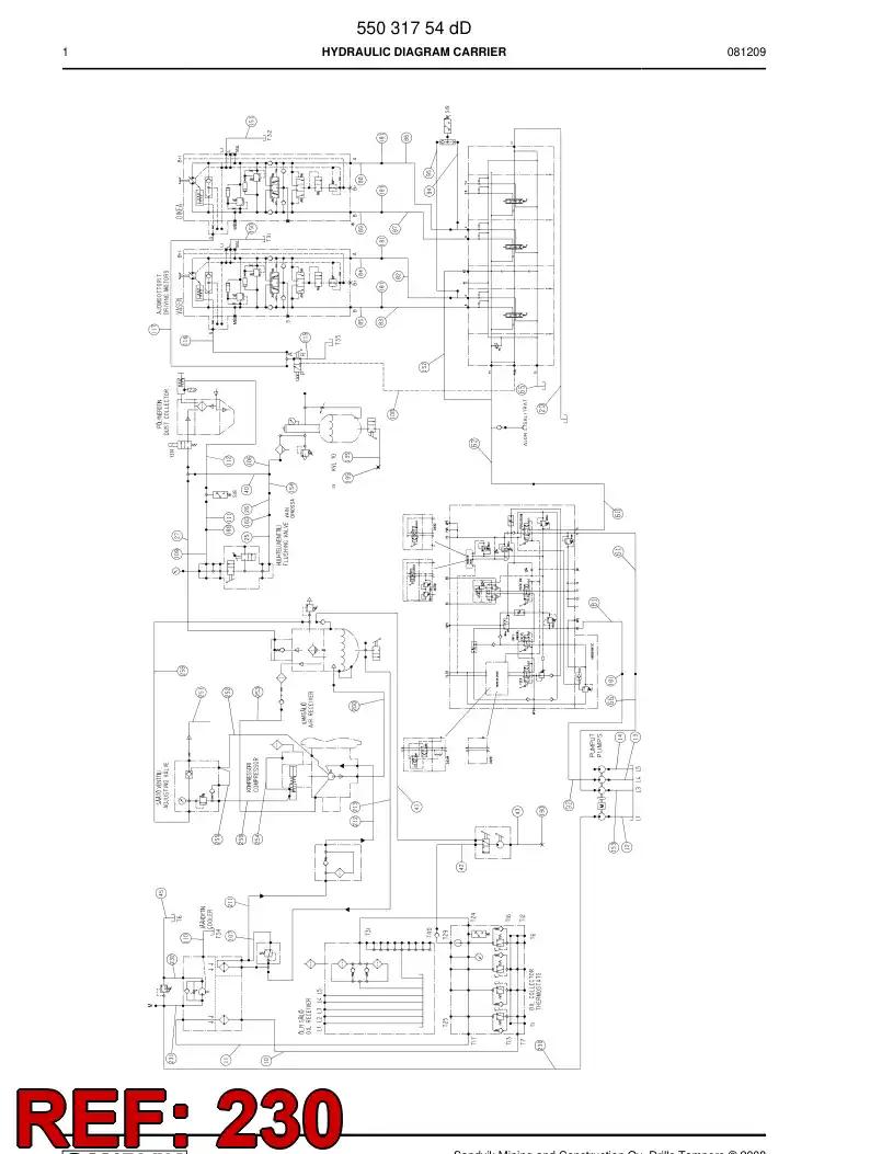 59202001 592 020 01 Hydraulic hose assembly - Sandvik Technical Drawing