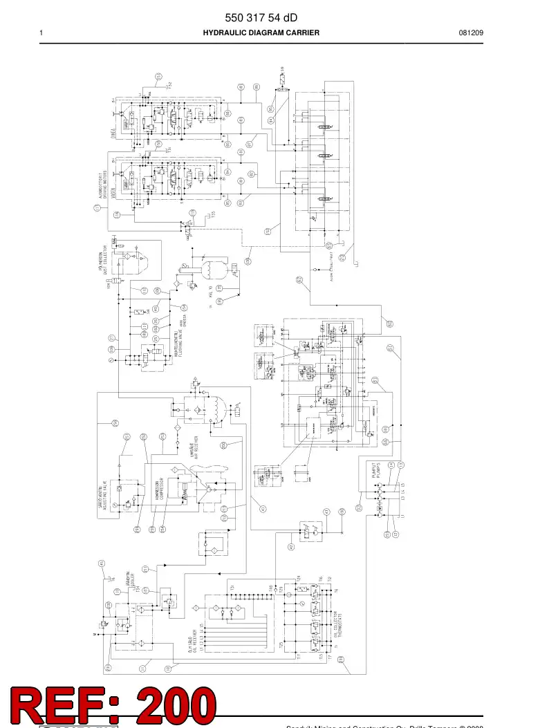 59202003 592 020 03 Hydraulic hose assembly - Sandvik Technical Drawing
