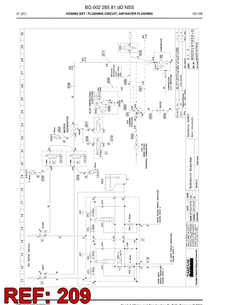 592 020 07 Hose Assembly, Hydraulic - drawing