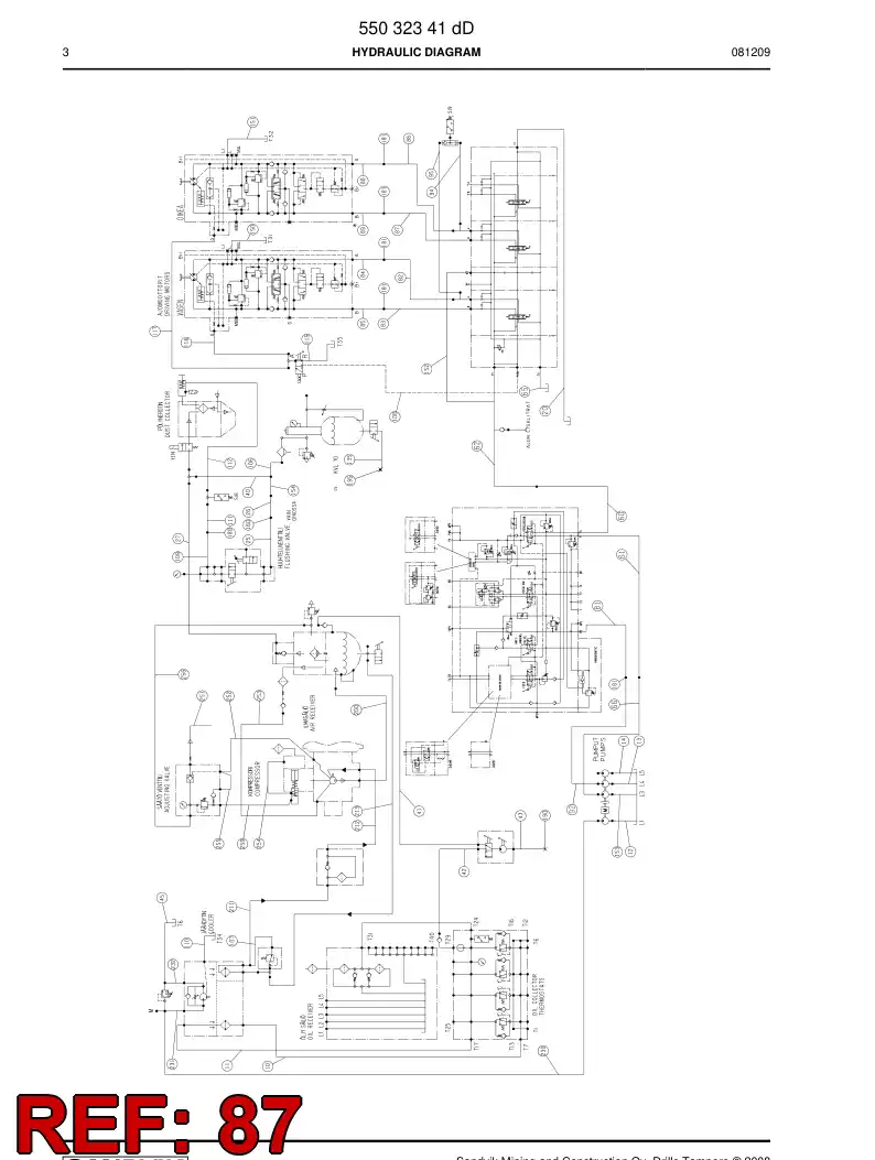 59202035a 592 020 35a HOSE ASSY - Sandvik Technical Drawing