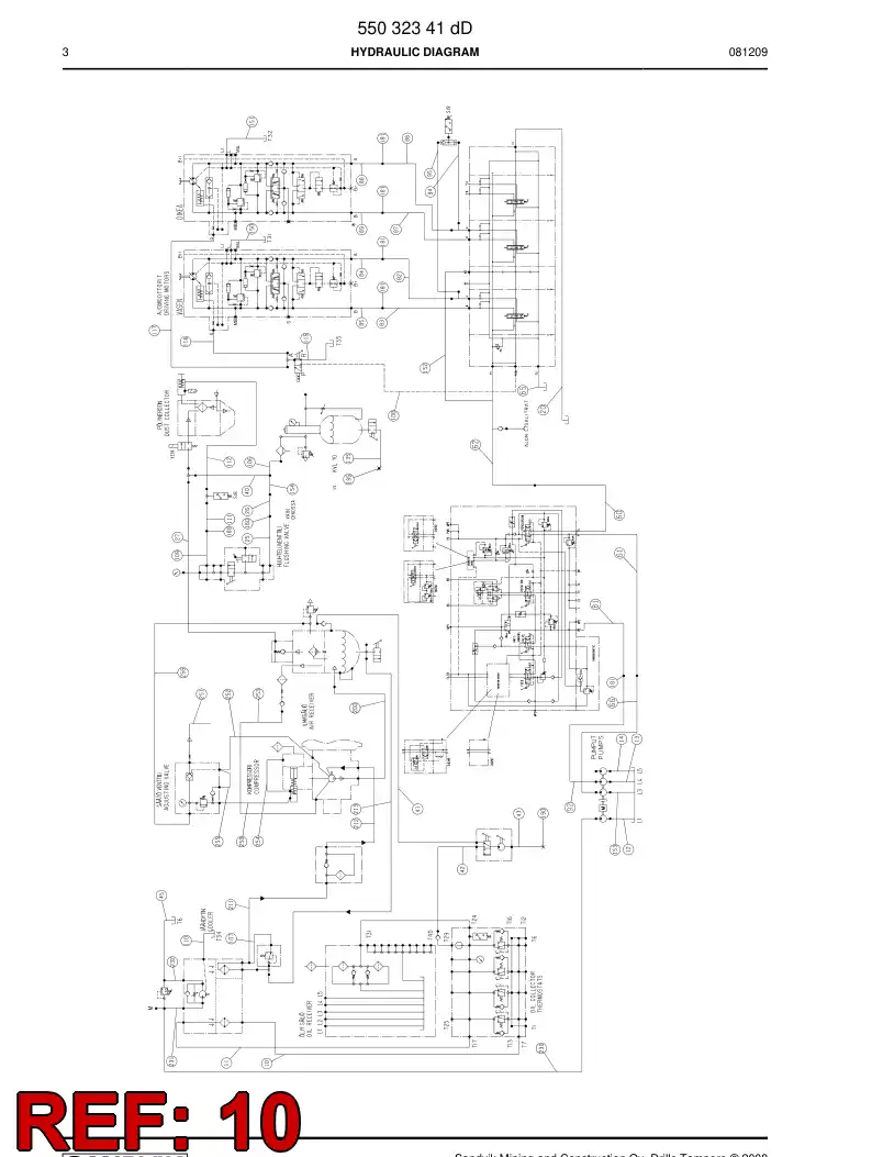 59202045 592 020 45 Hydraulic hose assembly - Sandvik Technical Drawing