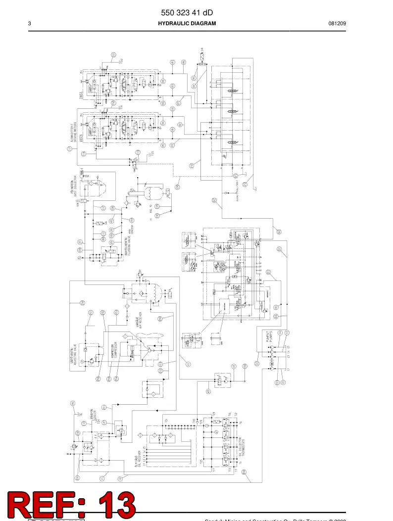 59202051 592 020 51 Hydraulic hose assembly - Sandvik Technical Drawing