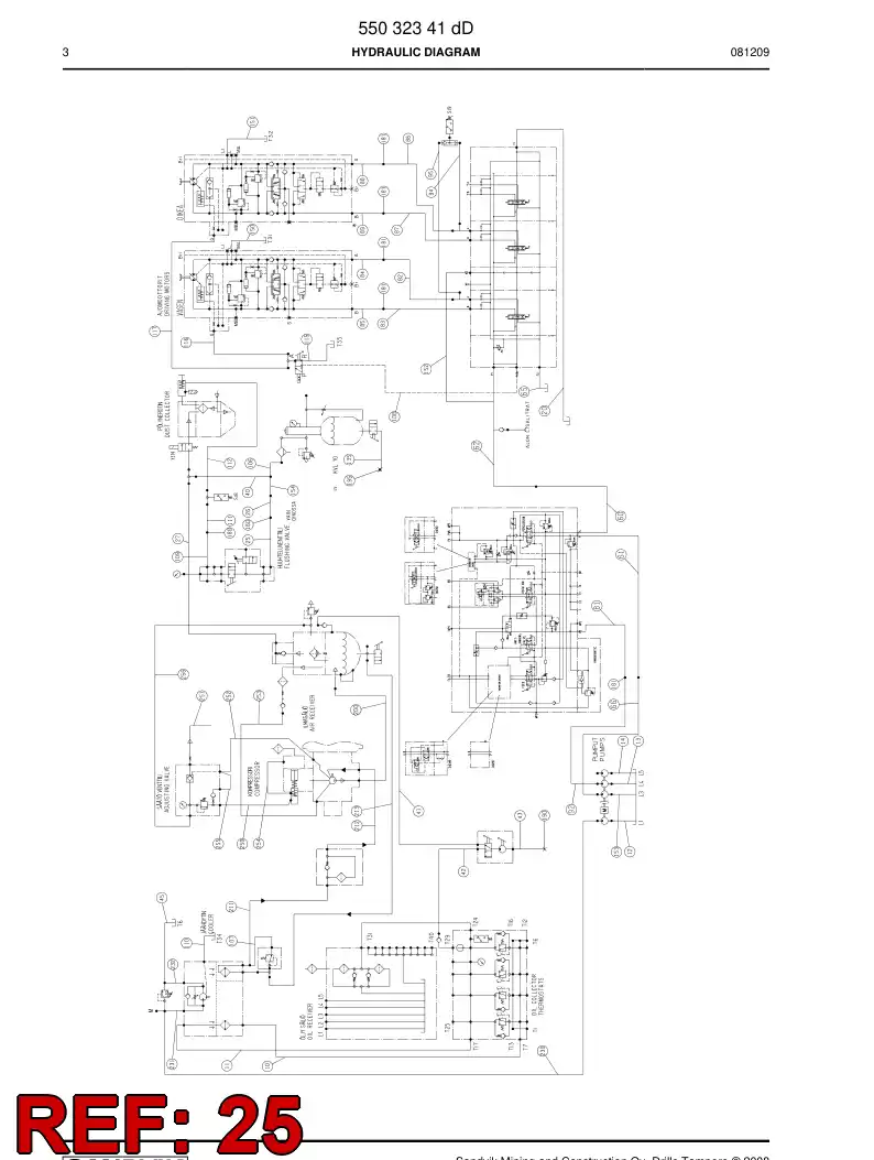 59202055 592 020 55 HOSE ASSY - Sandvik Technical Drawing