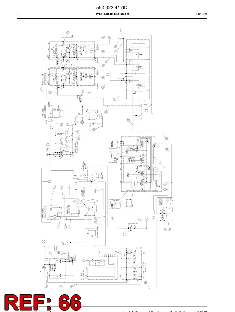 59202065 592 020 65 Hydraulic hose assembly - Sandvik Technical Drawing