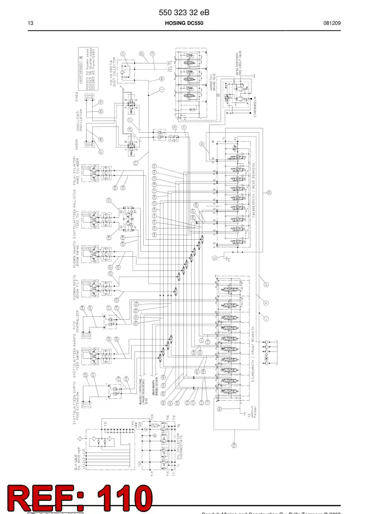 59202081a 592 020 81a HOSE ASSY - Sandvik Technical Drawing
