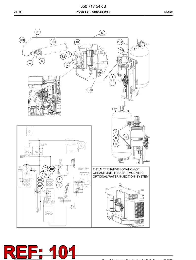592 021 43 Hose Assembly, Hydraulic - drawing