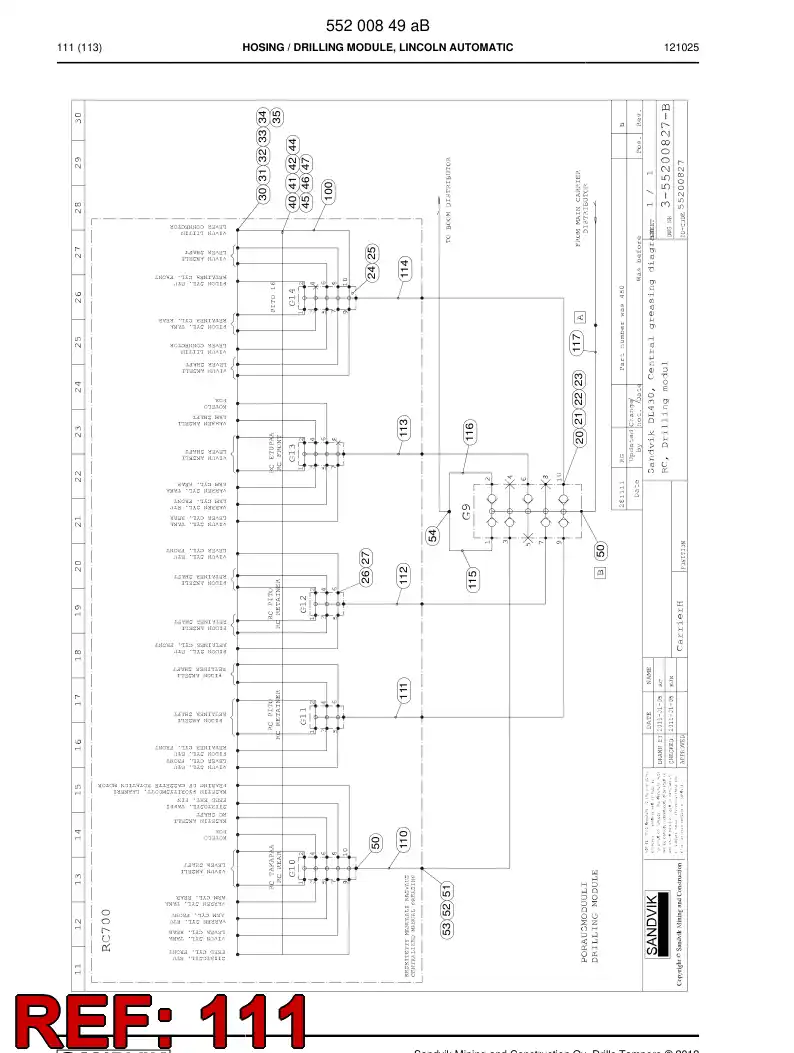 59202183 592 021 83 Hose Assembly - Sandvik Technical Drawing