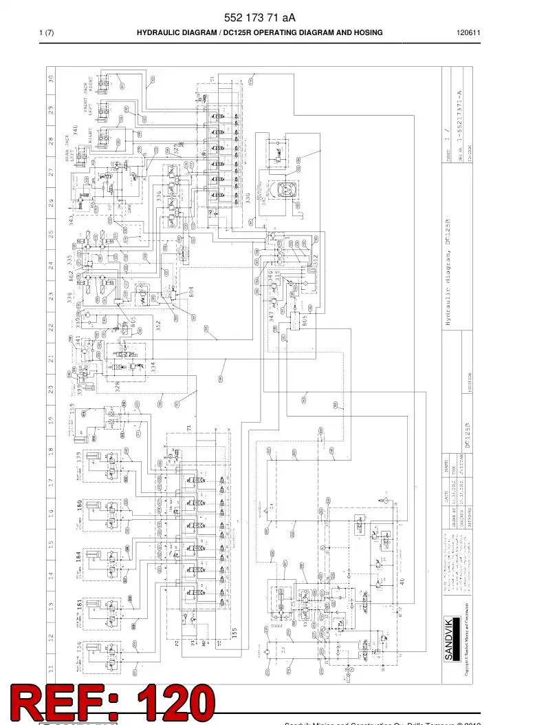 59202255 592 022 55 Hose Assembly, Hydraulic - Sandvik Technical Drawing