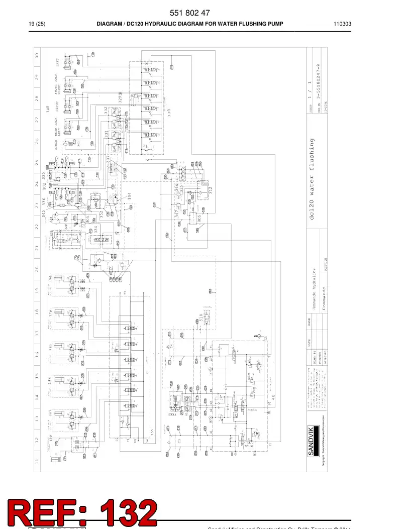 59202259 592 022 59 Hose Assembly, Hydraulic - Sandvik Technical Drawing