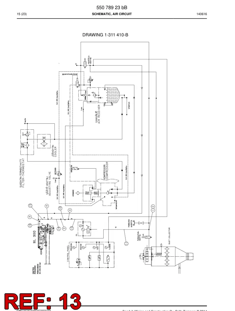 59202277a 592 022 77a Hose Assembly, Hydraulic - Sandvik Technical Drawing