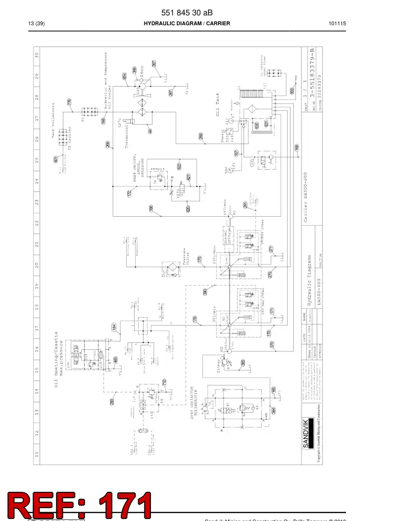 592 024 13 Hose Assembly, Hydraulic - drawing