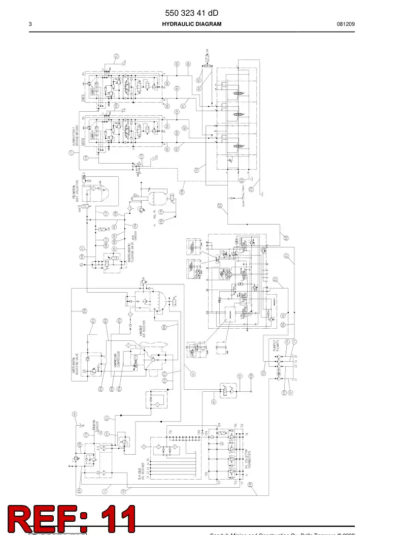 59202487 592 024 87 Hydraulic hose assembly - Sandvik Technical Drawing