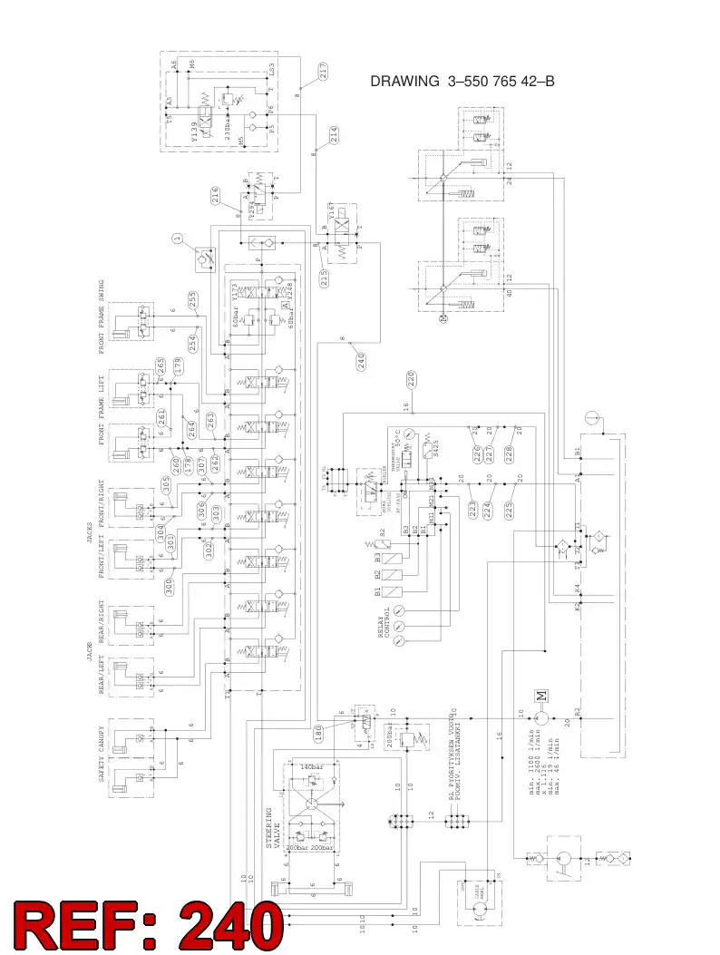 59202552 592 025 52 HYDRAULIC HOSE ASSEMBLY - Sandvik Technical Drawing