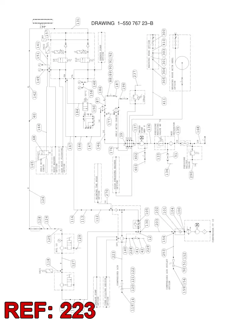 59202564 592 025 64 HYDRAULIC HOSE ASSEMBLY - Sandvik Technical Drawing