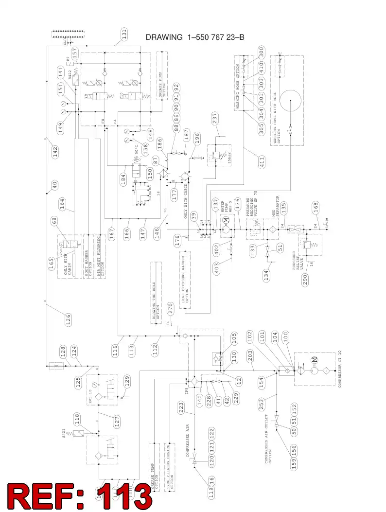 59202570 592 025 70 HYDRAULIC HOSE ASSEMBLY - Sandvik Technical Drawing