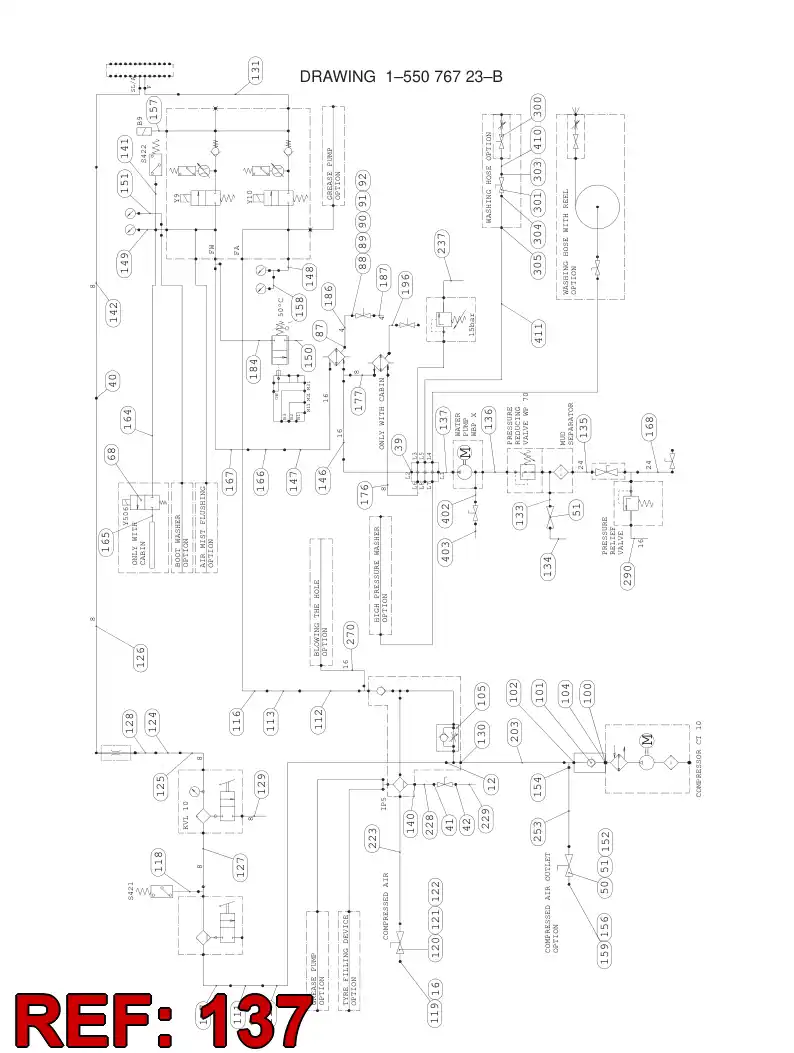 59202574 592 025 74 HOSE ASSY - Sandvik Technical Drawing