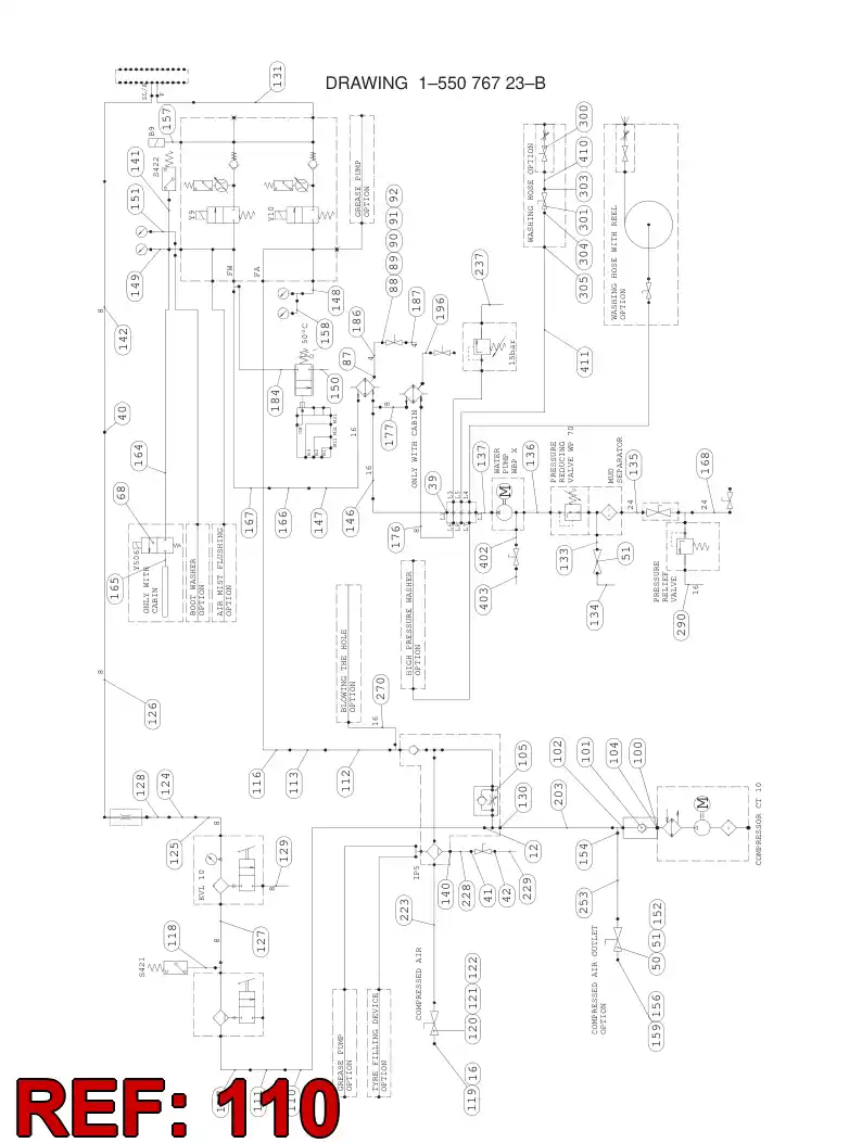 59202578 592 025 78 HYDRAULIC HOSE ASSEMBLY - Sandvik Technical Drawing