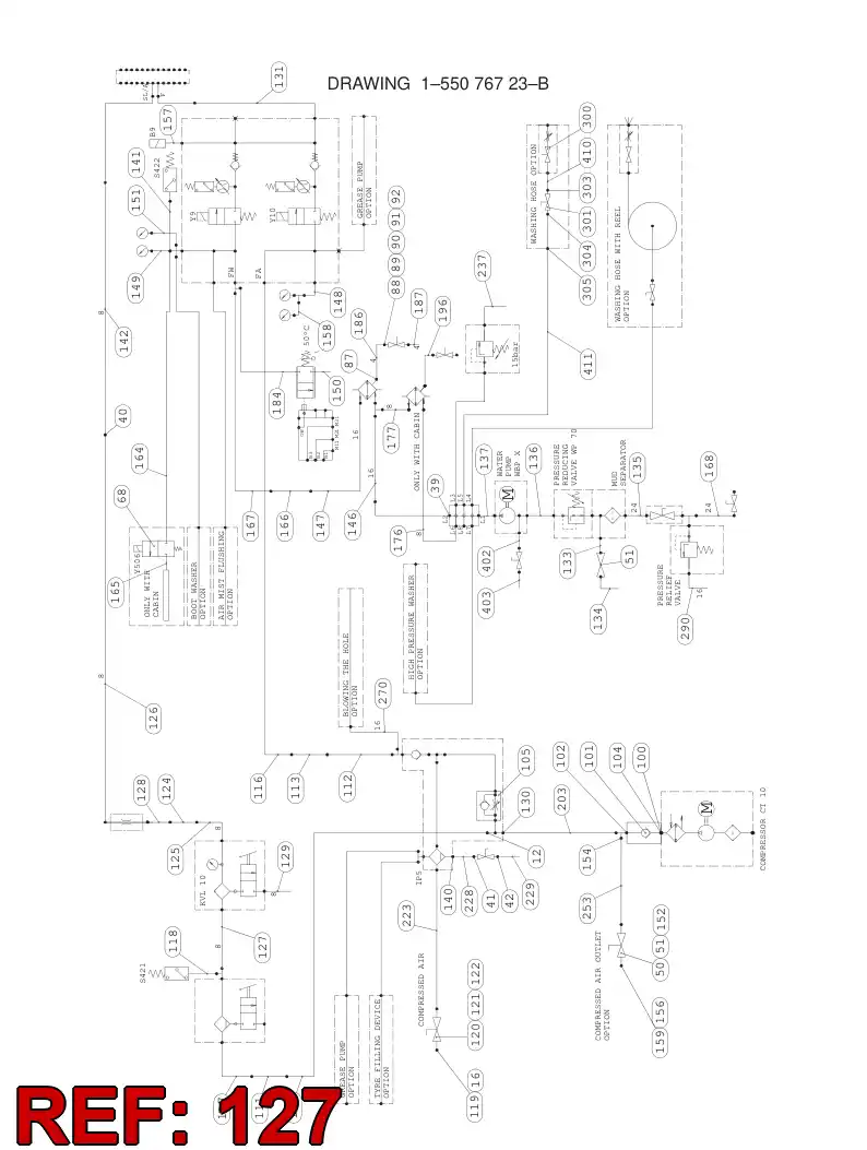 59202586 592 025 86 HYDRAULIC HOSE ASSEMBLY - Sandvik Technical Drawing