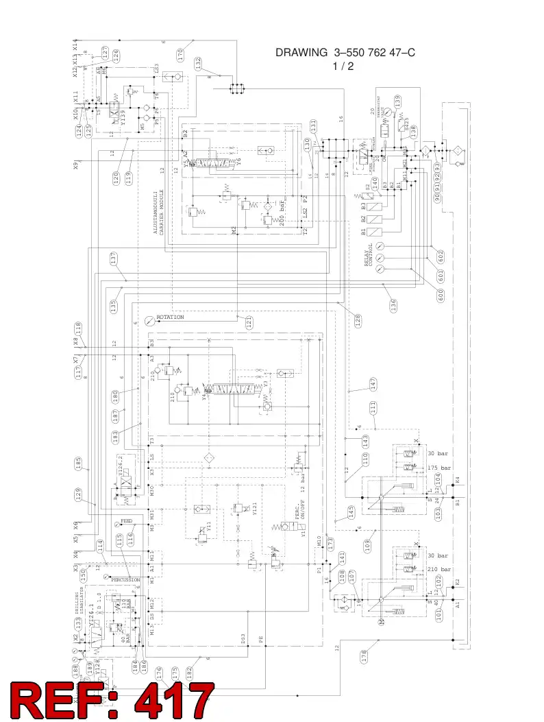 59202698 592 026 98 HOSE ASSY - Sandvik Technical Drawing