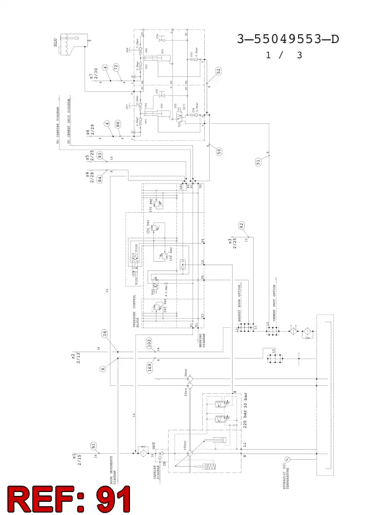 59202744 592 027 44 HYDRAULIC HOSE ASSEMBLY - Sandvik Technical Drawing