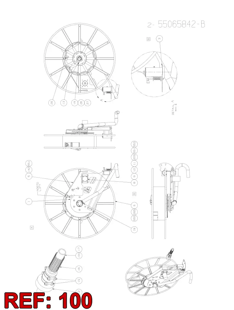 59202764 592 027 64 HOSE ASSY - Sandvik Technical Drawing