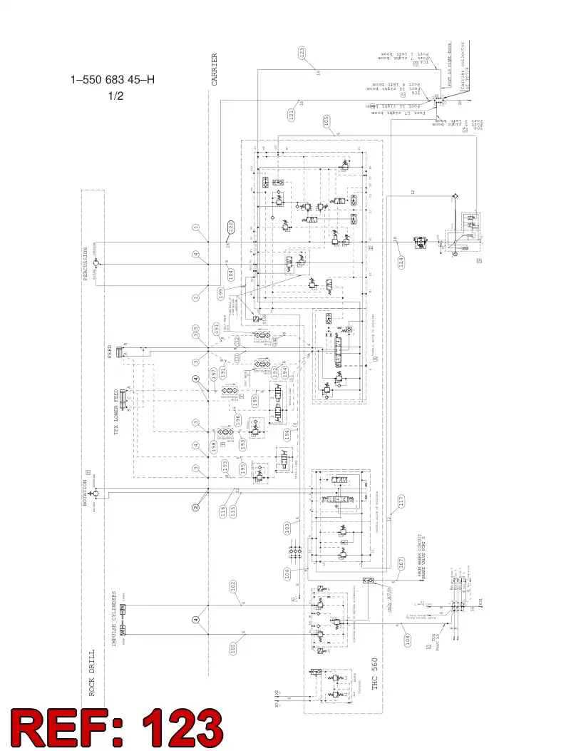 59202766 592 027 66 HYDRAULIC HOSE ASSEMBLY - Sandvik Technical Drawing