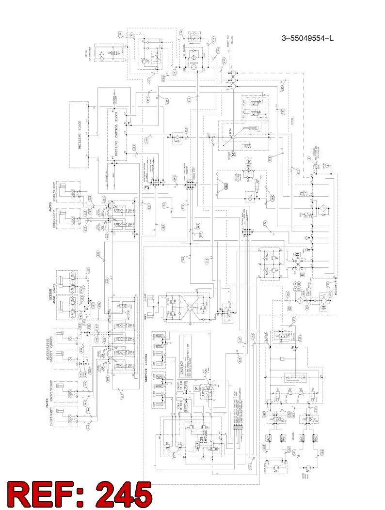 59202846 592 028 46 HYDRAULIC HOSE ASSEMBLY - Sandvik Technical Drawing