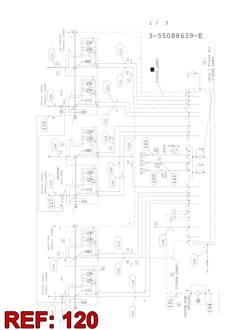 59202862 592 028 62 HYDRAULIC HOSE ASSEMBLY - Sandvik Technical Drawing