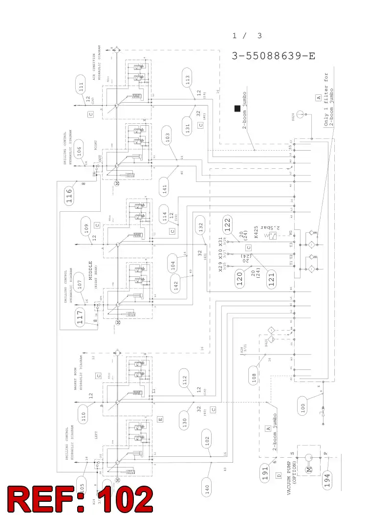 59202866 592 028 66 HYDRAULIC HOSE ASSEMBLY - Sandvik Technical Drawing
