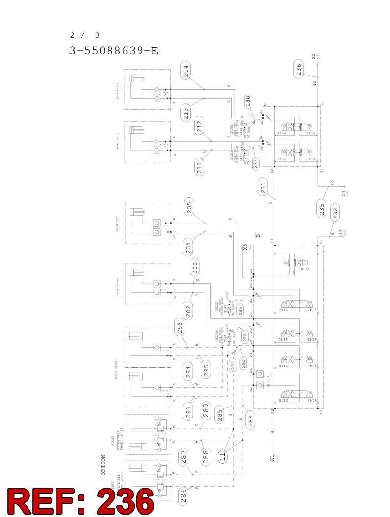 59202868 592 028 68 HYDRAULIC HOSE ASSEMBLY - Sandvik Technical Drawing