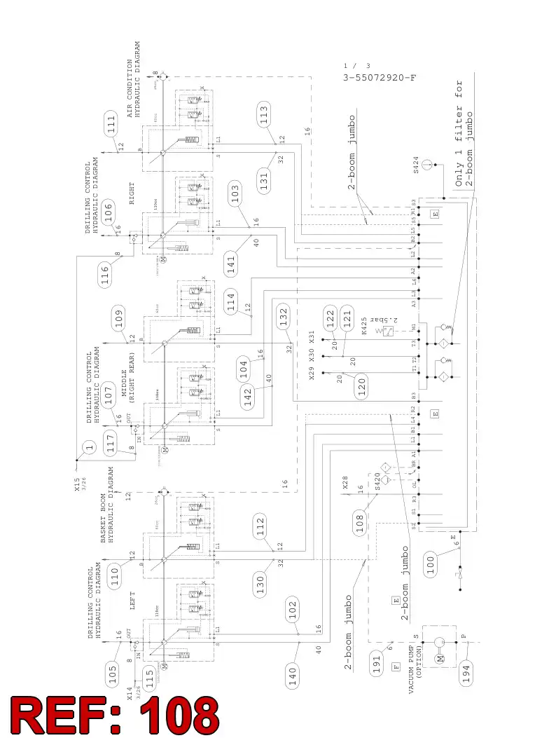 59202870 592 028 70 HYDRAULIC HOSE ASSEMBLY - Sandvik Technical Drawing