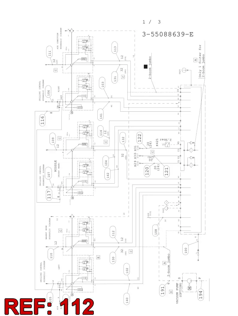 59202880 592 028 80 HYDRAULIC HOSE ASSEMBLY - Sandvik Technical Drawing