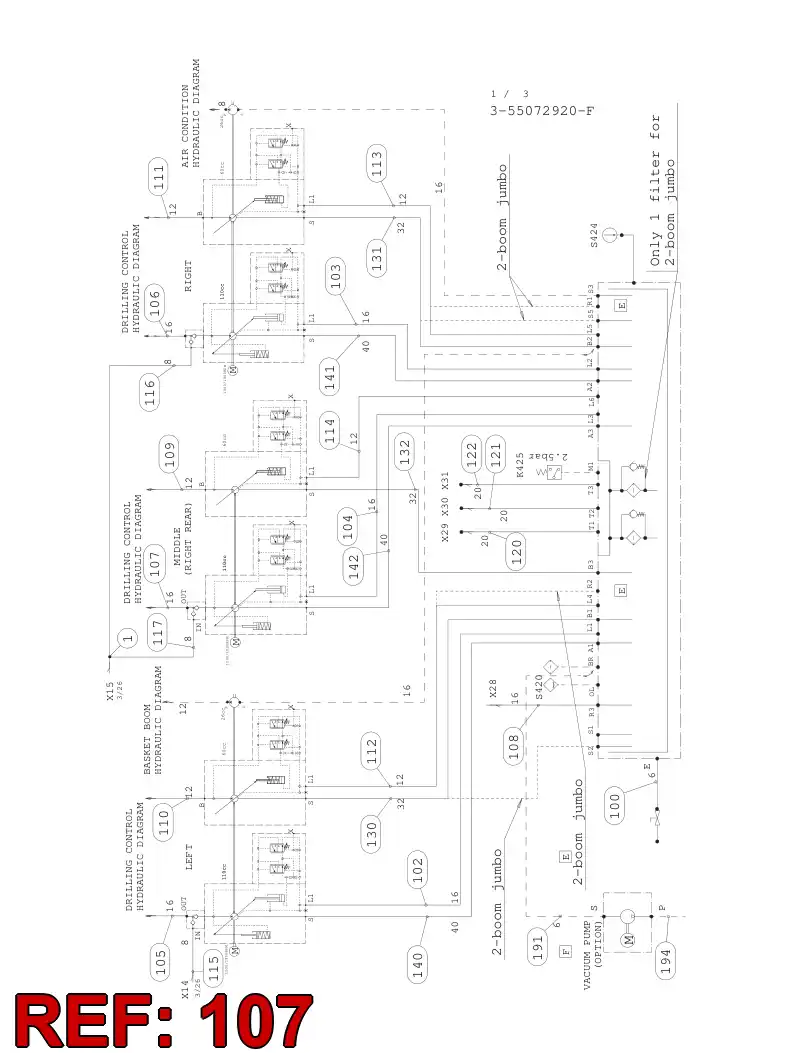 59202884 592 028 84 HYDR.HOSE ASSEMBLY - Sandvik Technical Drawing