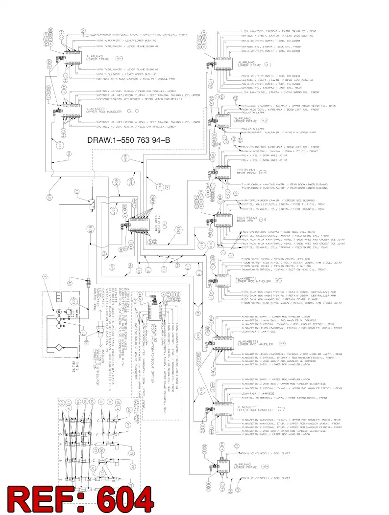 59202894 592 028 94 GREASING HOSE ASSEMBLY - Sandvik Technical Drawing