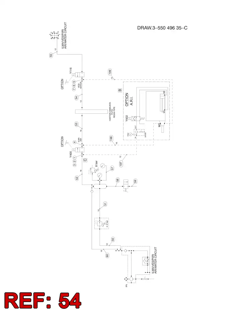 59202918 592 029 18 HYDRAULIC HOSE ASSEMBLY - Sandvik Technical Drawing