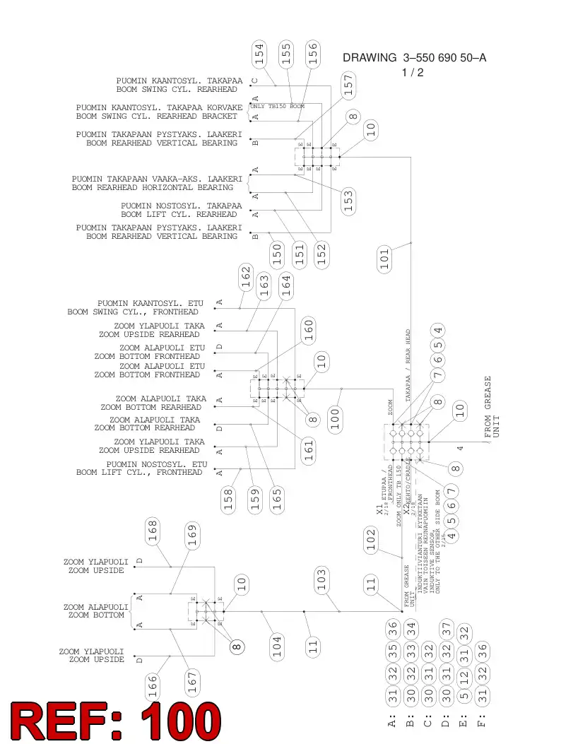 59203062 592 030 62 HOSE ASSEMBLY - Sandvik Technical Drawing