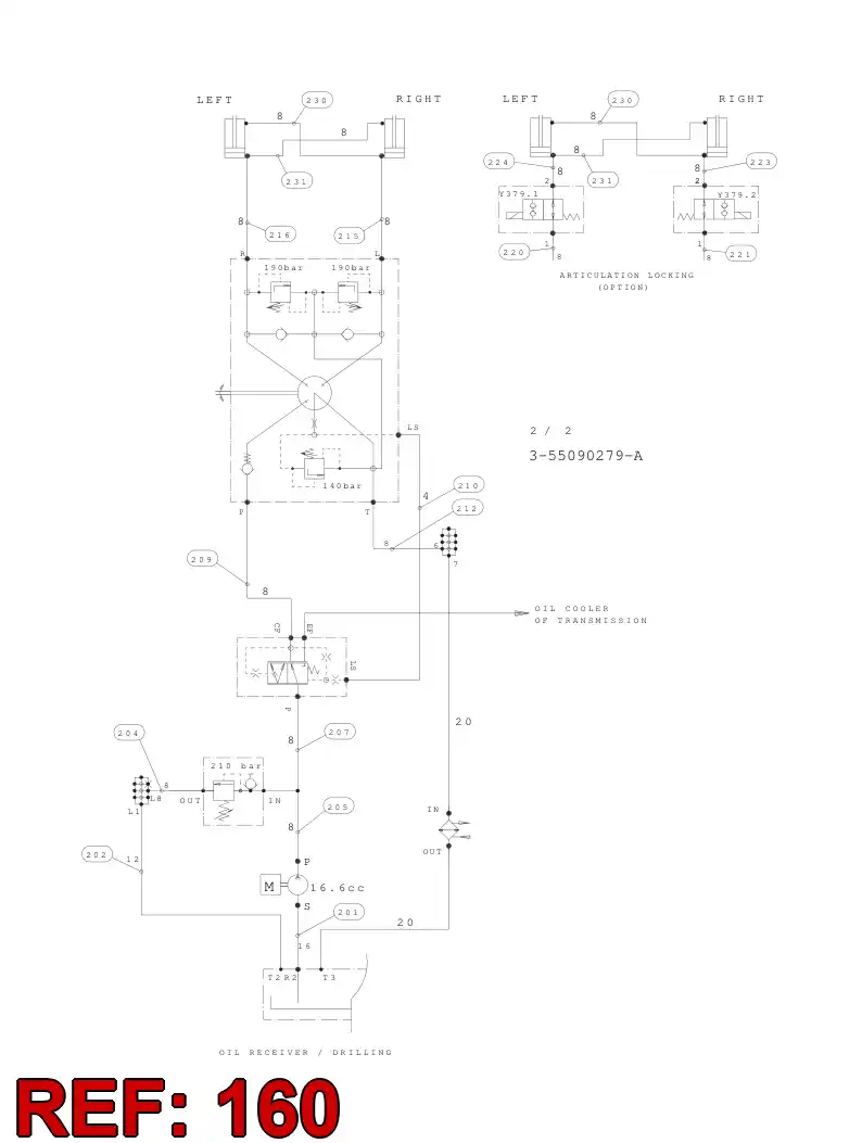 59203150 592 031 50 HYDRAULIC HOSE ASSEMBLY - Sandvik Technical Drawing