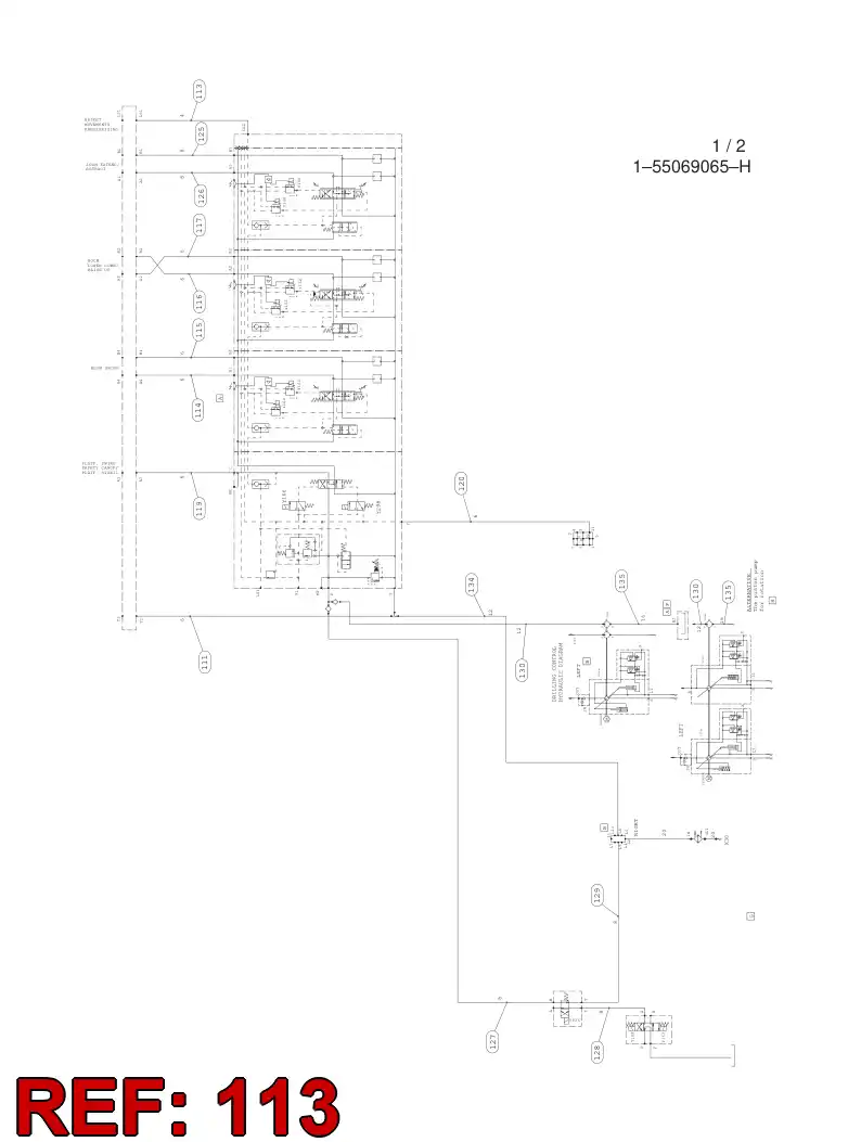 59203250 592 032 50 HYDRAULIC HOSE ASSEMBLY - Sandvik Technical Drawing