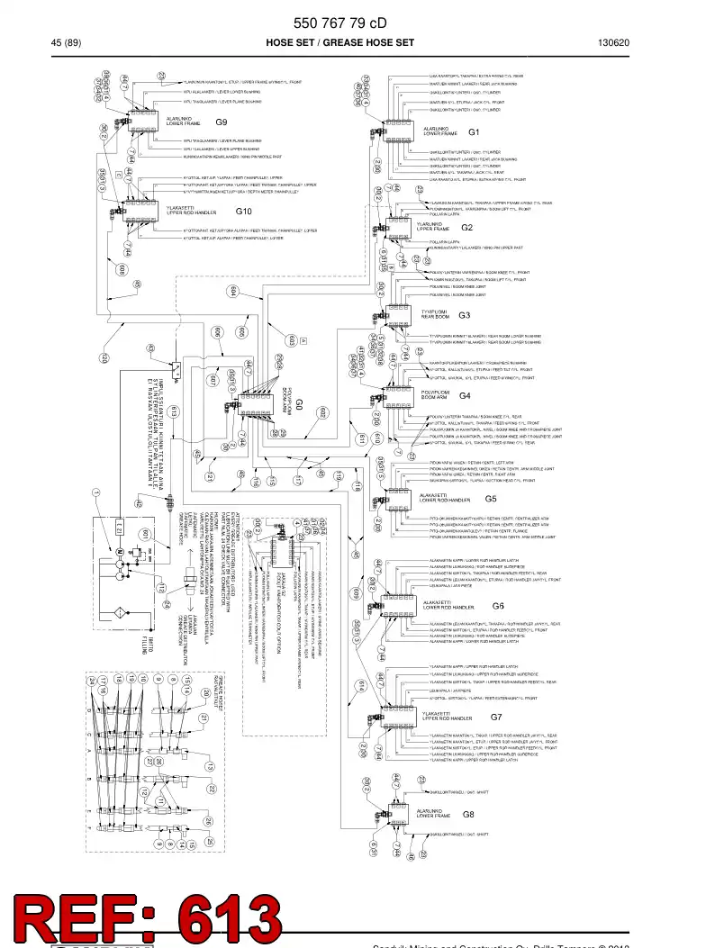 592 032 73 Hose Assembly, Hydraulic - drawing