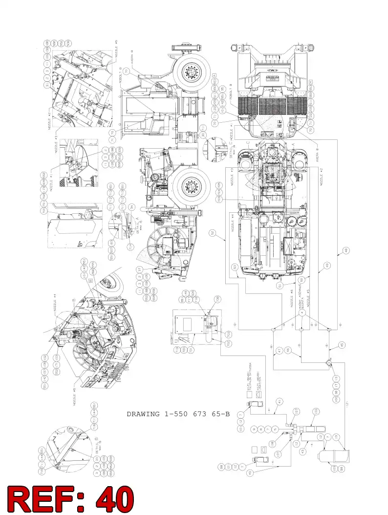 59203362 592 033 62 HYDRAULIC HOSE ASSEMBLY - Sandvik Technical Drawing