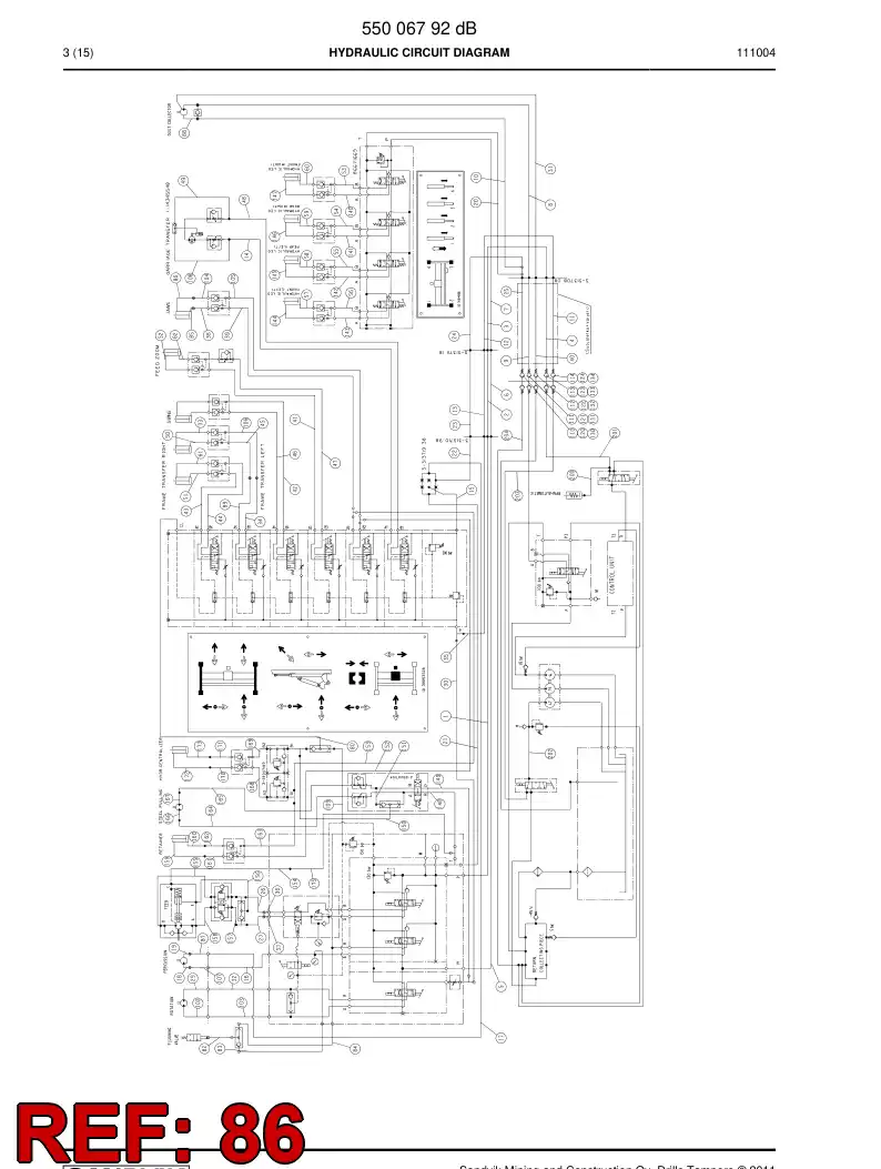 59203425 592 034 25 Hydraulic hose assembly - Sandvik Technical Drawing