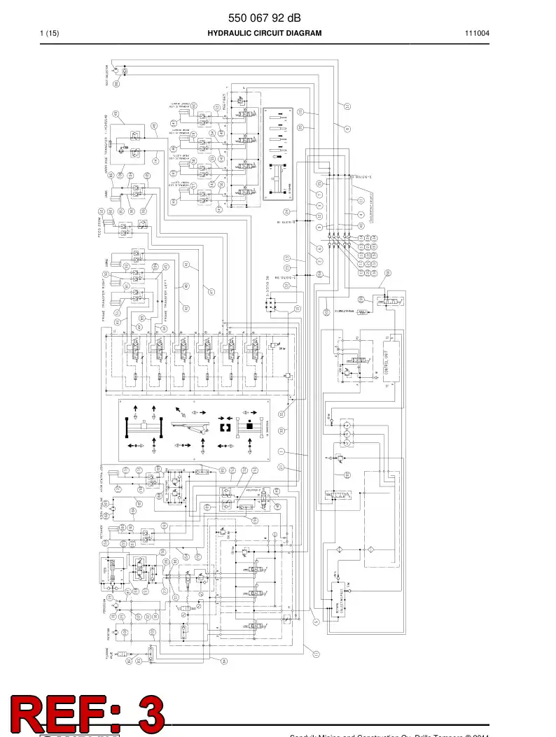 59203479b 592 034 79b Hydraulic hose assembly - Sandvik Technical Drawing