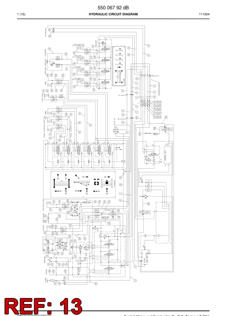 59203487 592 034 87 HOSE ASSY - Sandvik Technical Drawing